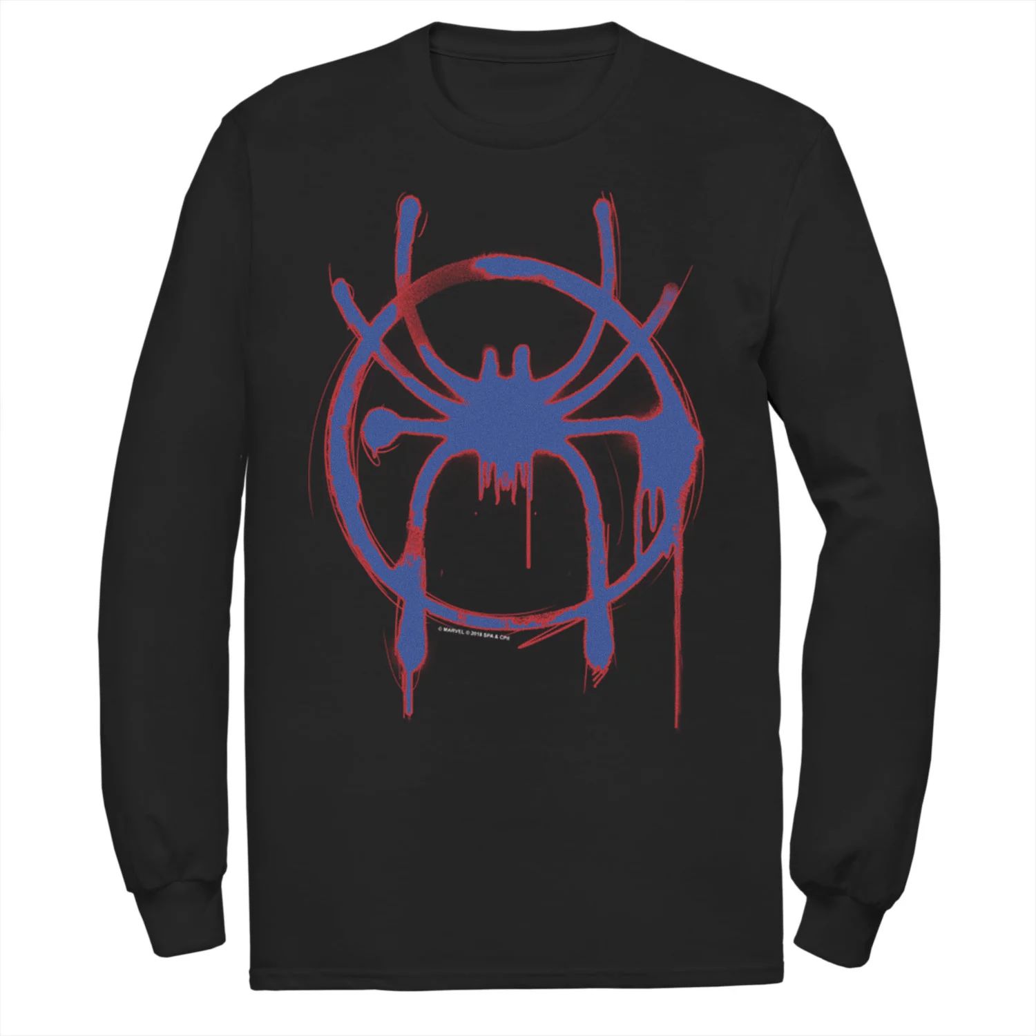 мужская футболка into the spider verse с рисунком брызг краски на хэллоуин marvel Мужская футболка с логотипом Marvel Into The Spider-Verse Spray Paint