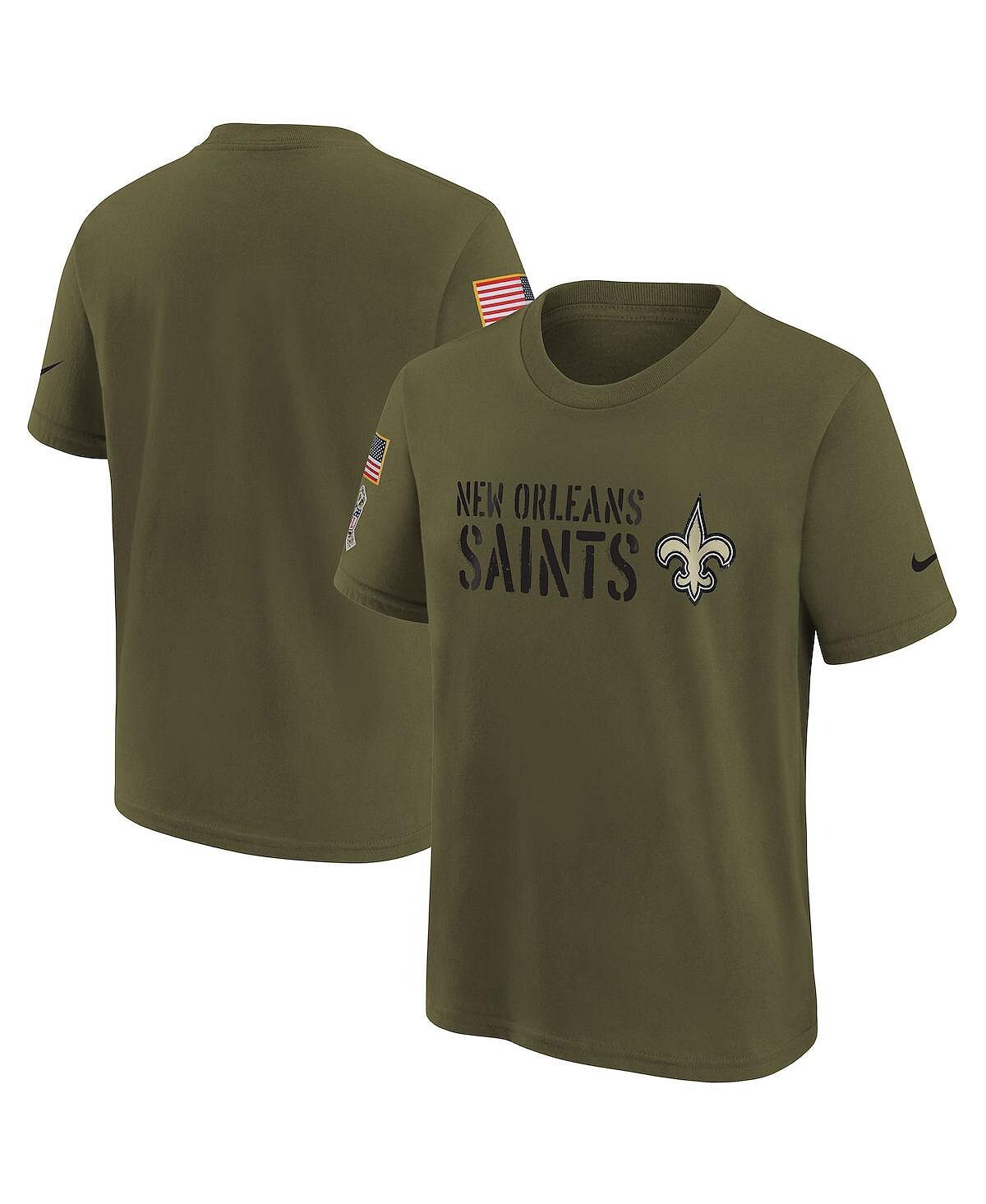 

Оливковая футболка Big Boys New Orleans Saints 2022 Salute To Service Legend Nike