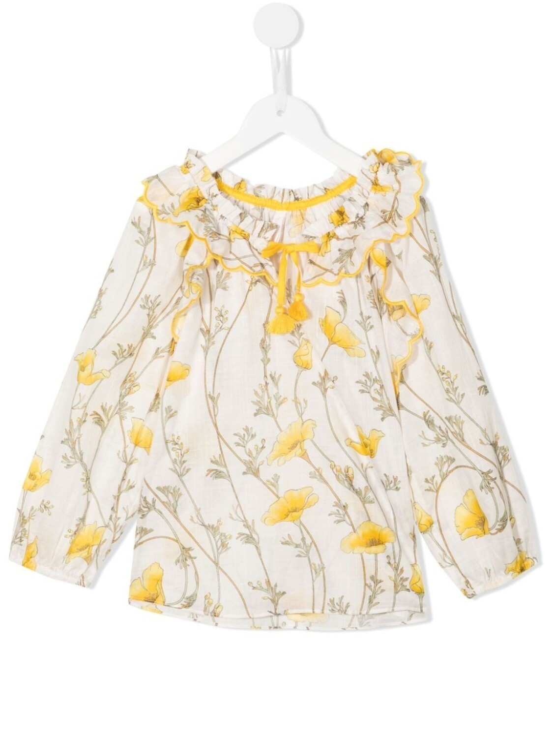 

ZIMMERMANN Kids платье с цветочным принтом, желтый