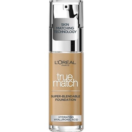 

L'Oreal Paris True Match Жидкая тональная основа для ухода за кожей с гиалуроновой кислотой SPF 17 6,5 Вт Золотой ирис 30 мл L'Oréal, Серый