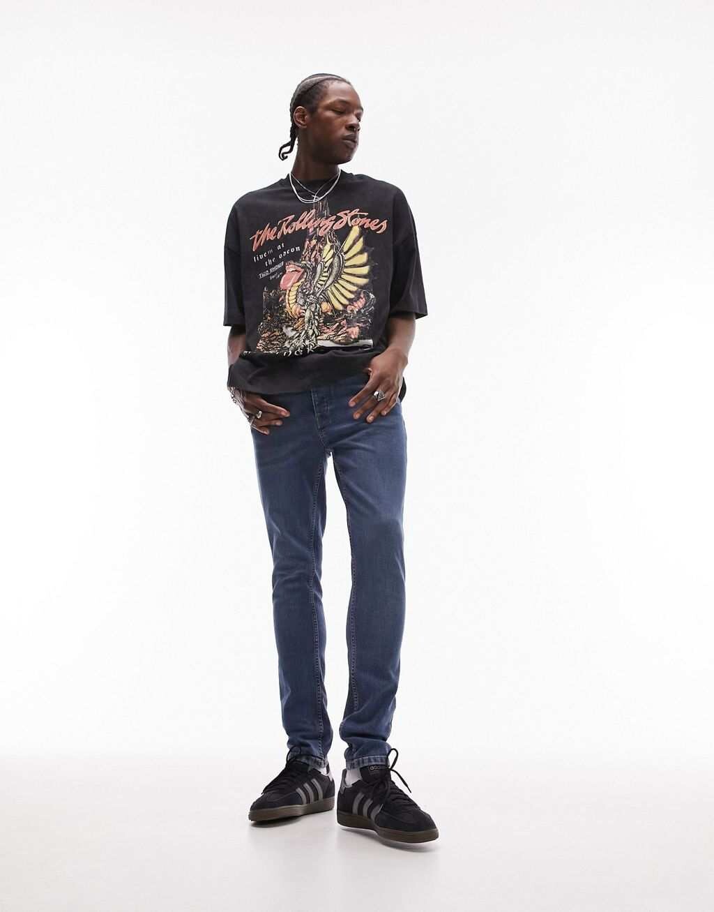 

Джинсы скинни Topman средней стирки