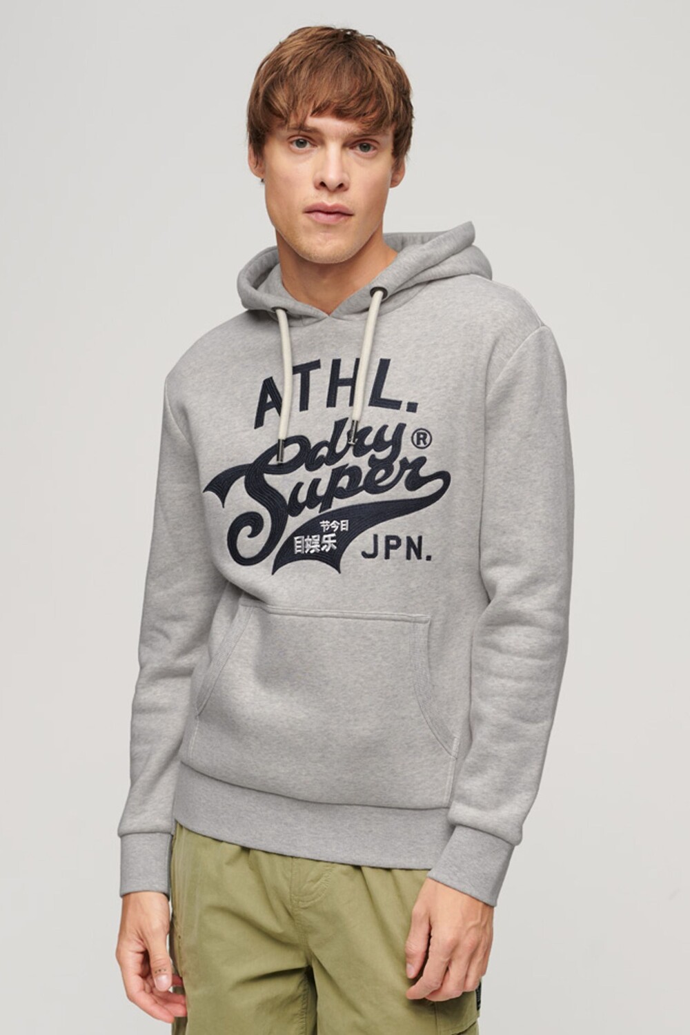 

Толстовка с рисунком Athletic Script Superdry, серый