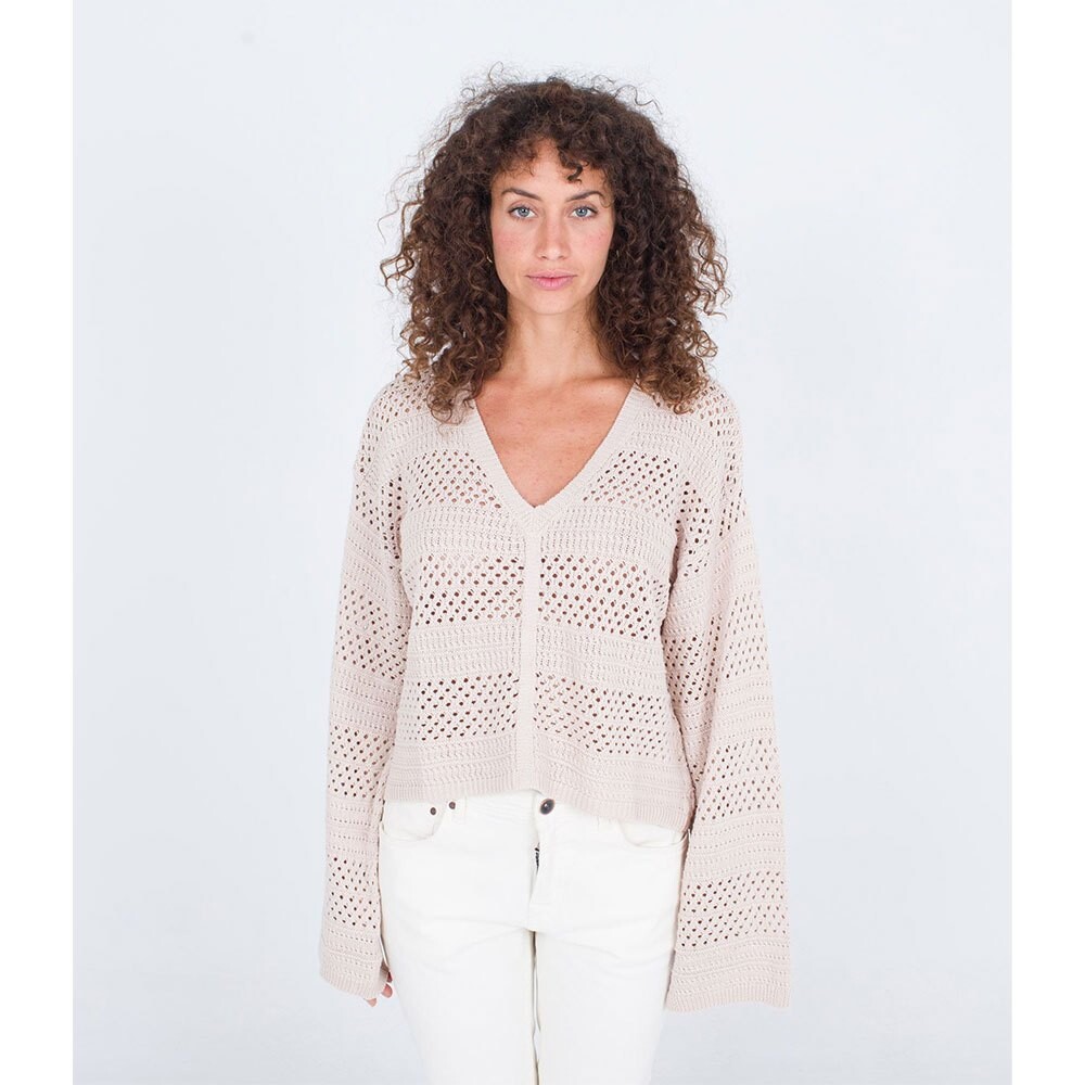 

Свитер Hurley Easy Times Crochet V Neck, бежевый