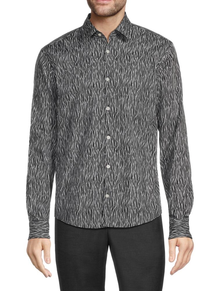 

Спортивная рубашка Ermo Slim Fit Hugo, темно-синий
