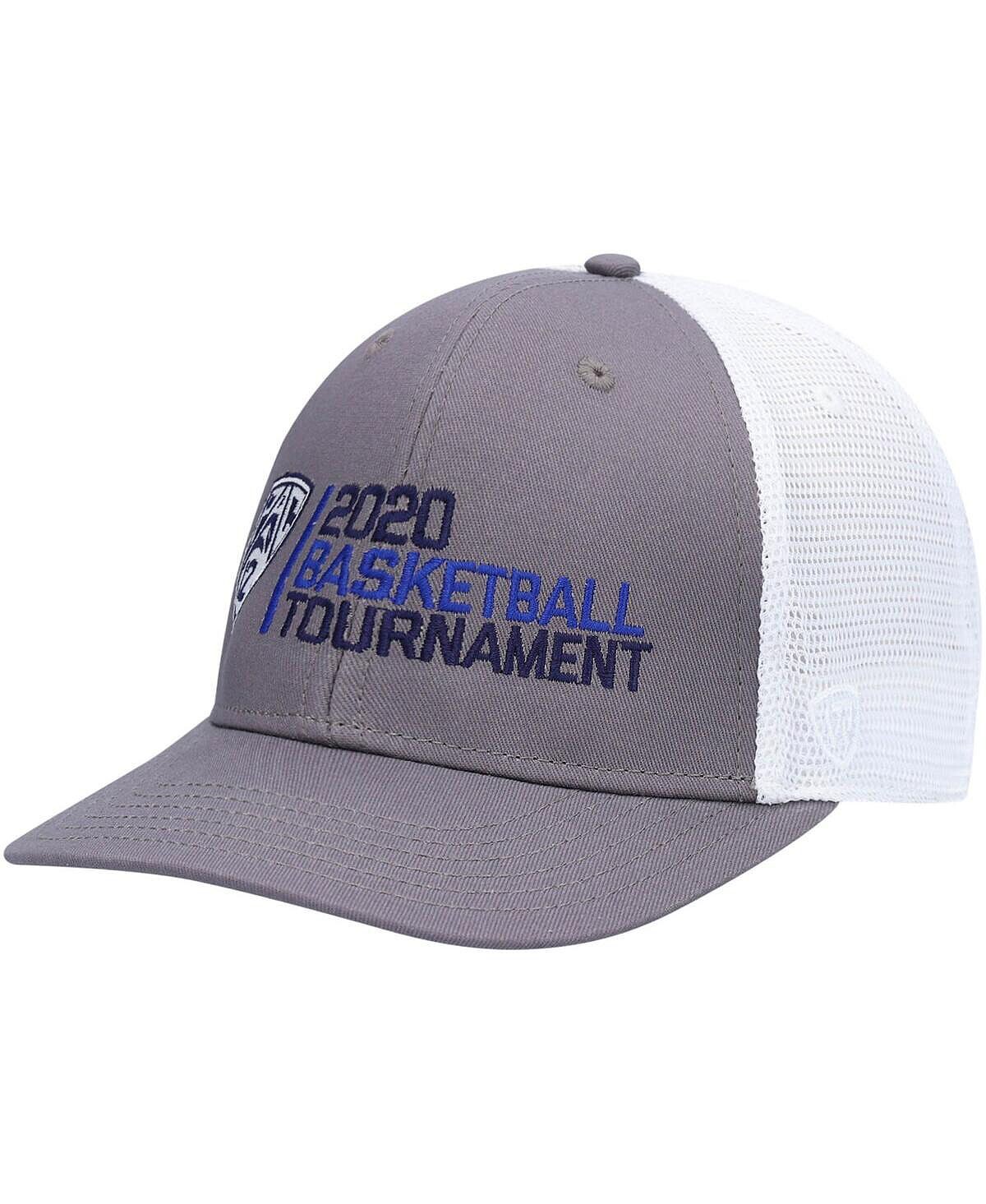 

Мужская серая бейсболка Pac-12 2020 Basketball Tournament Snapback Top of the World