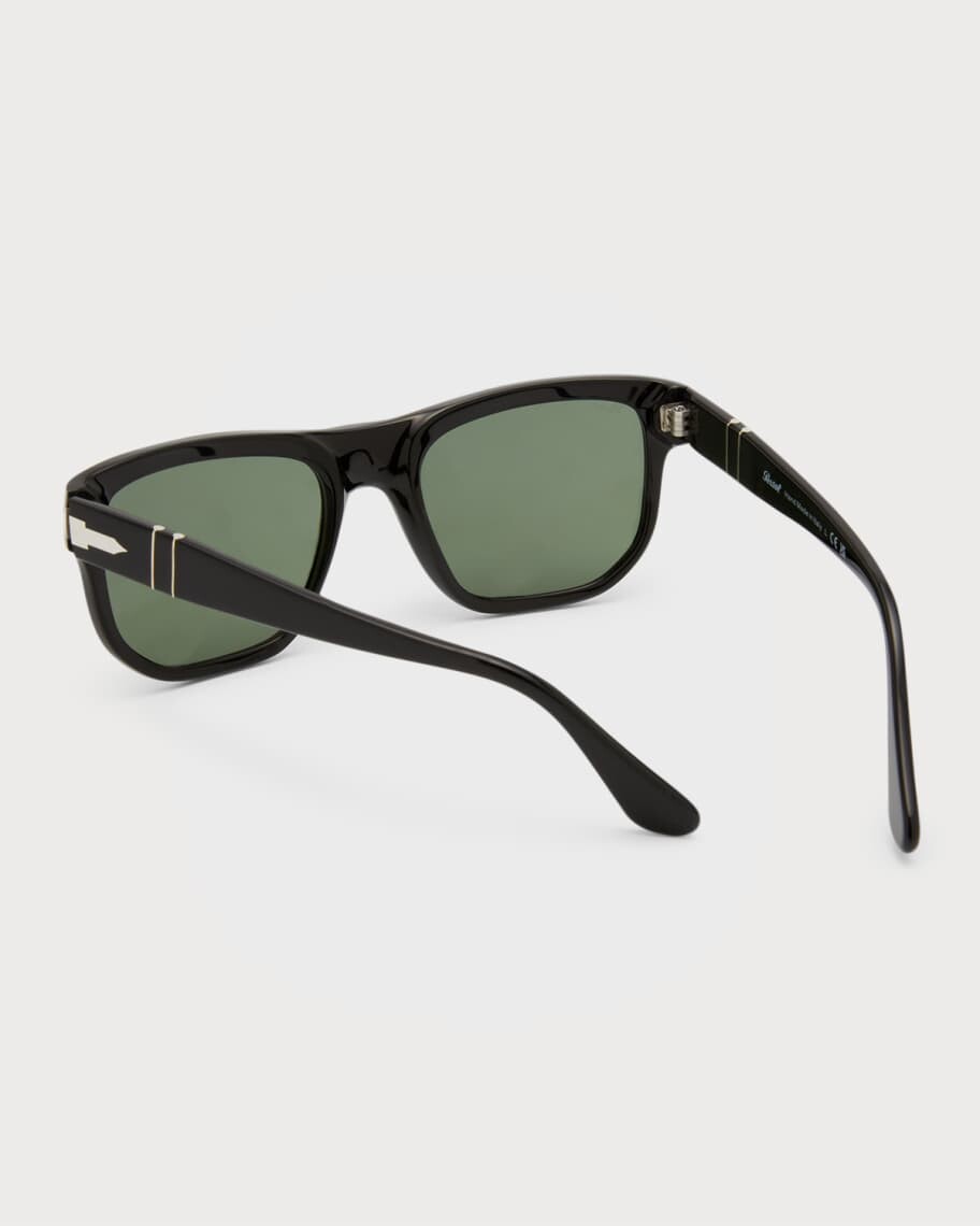

Мужские прямоугольные солнцезащитные очки Temple Plaqué Persol