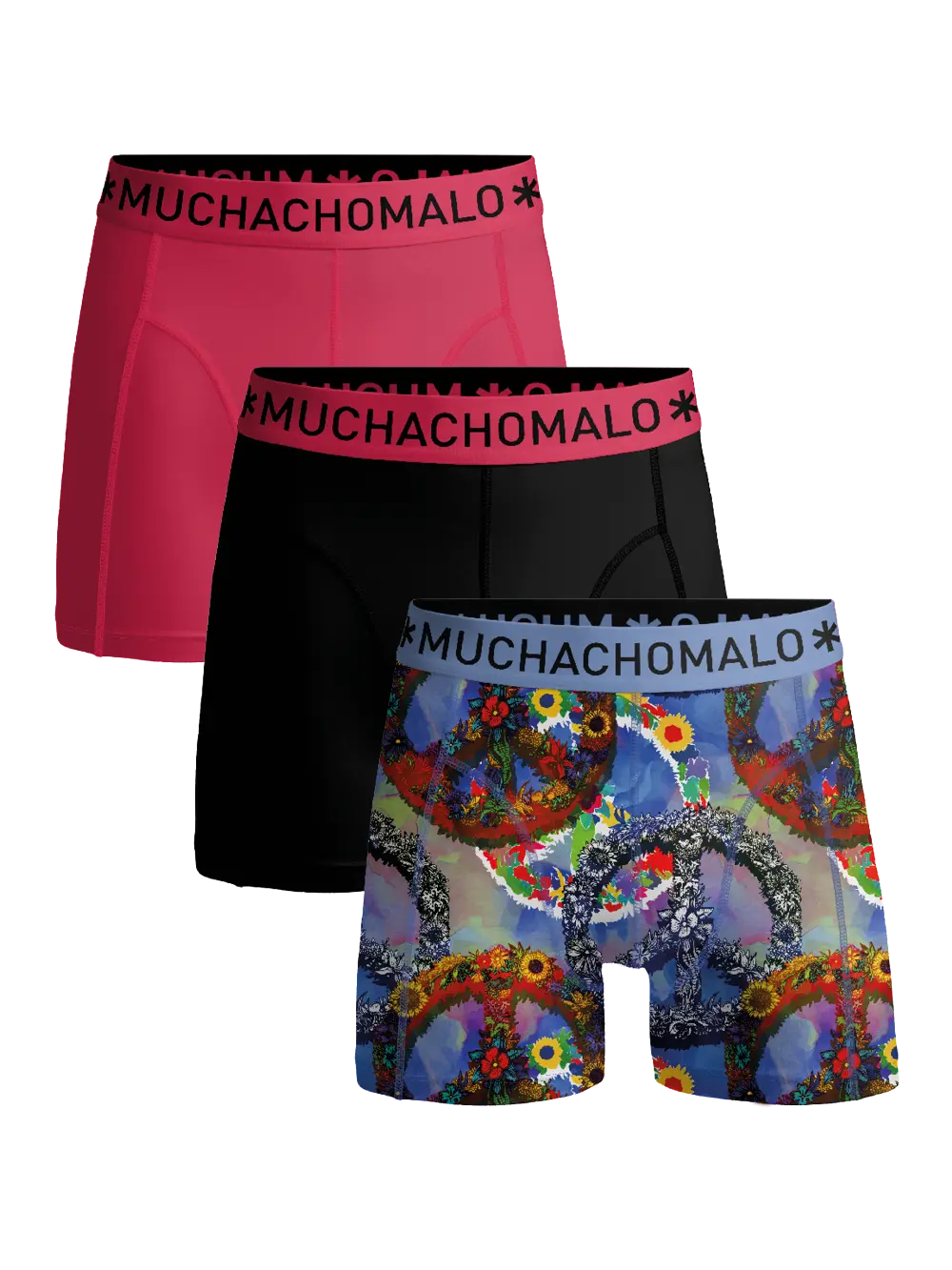 

Боксеры 3 шт трусы Muchachomalo, мультиколор
