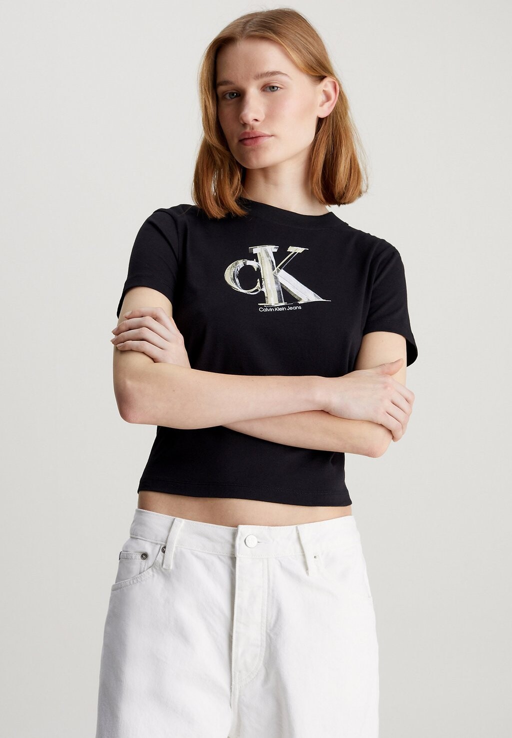 

Футболка с принтом META Calvin Klein Jeans, черный