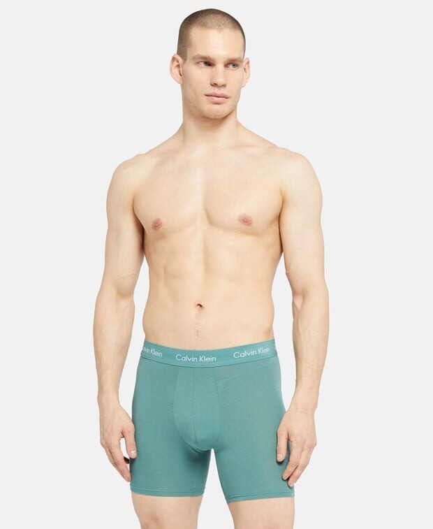

Трусы-боксеры, 3 шт. Calvin Klein, темно-синий