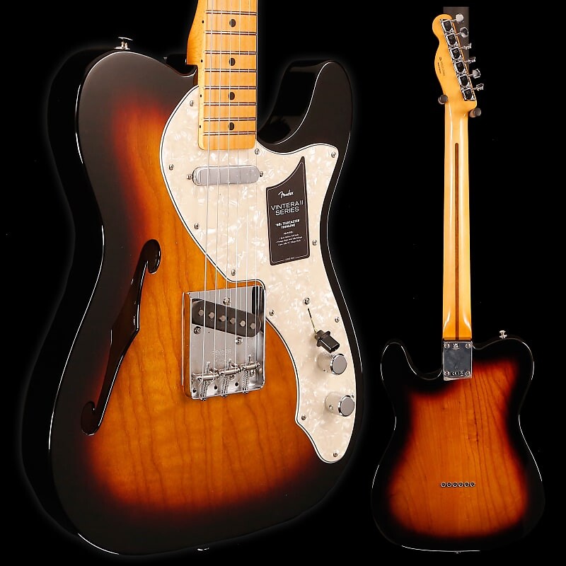 

Электрогитара Fender Vintera II 60S Telecaster, Thinline, 3 Tone Sunburst 7lbs 2.9oz