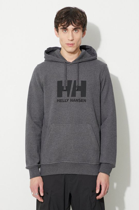 Худи с логотипом HH Helly Hansen, серый