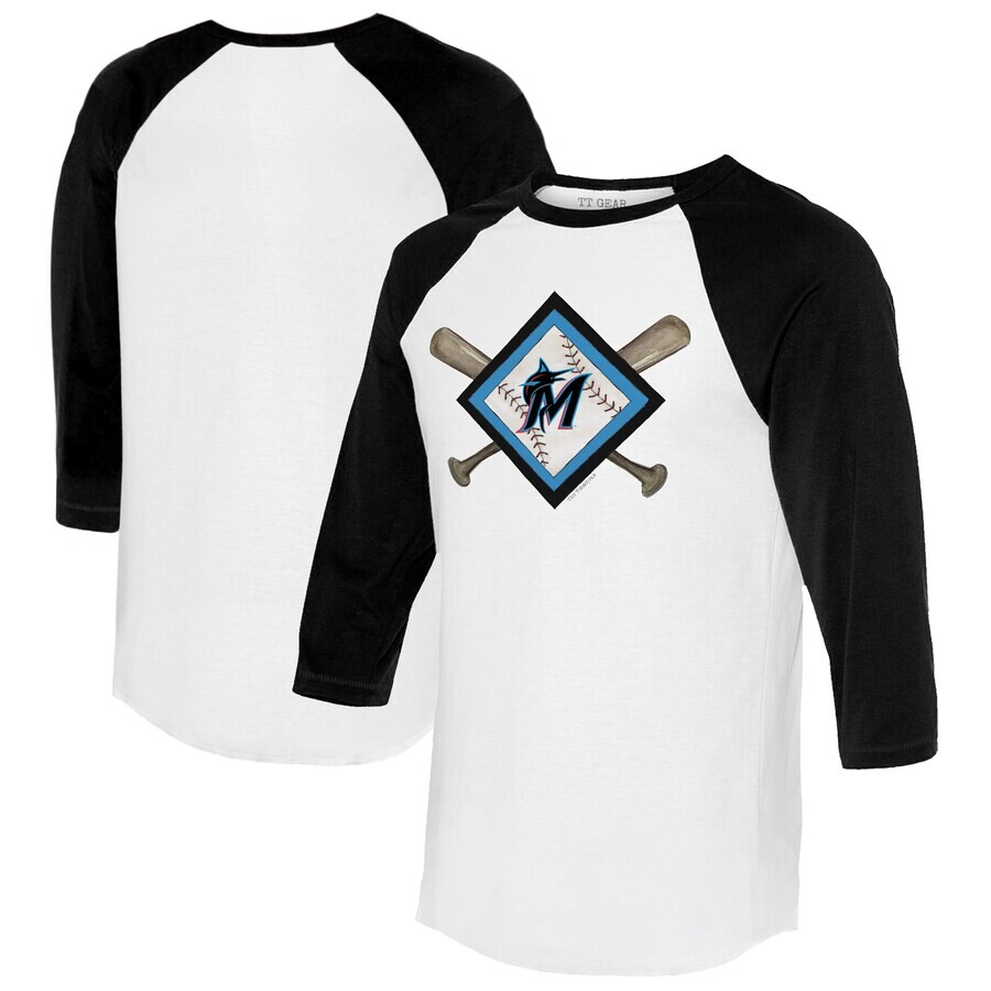 

Футболка с длинным рукавом Tiny Turnip Miami Marlins, белый