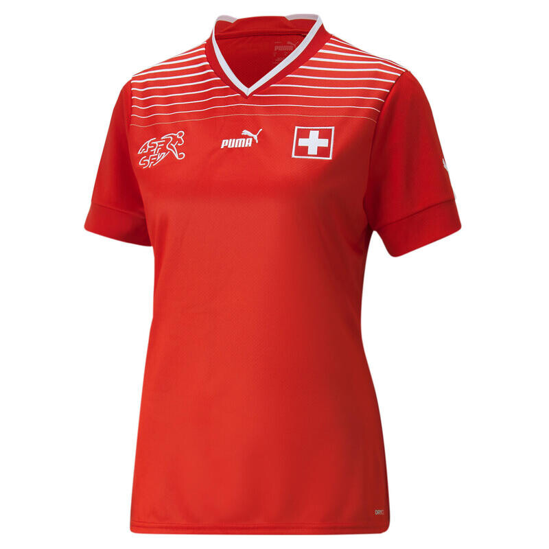 

Швейцария 22/23 Реплика Домашняя майка женская PUMA Красный Белый