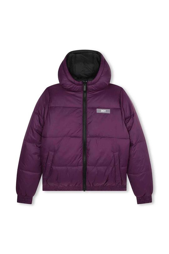 DKNY двусторонняя детская куртка DKNY, фиолетовый