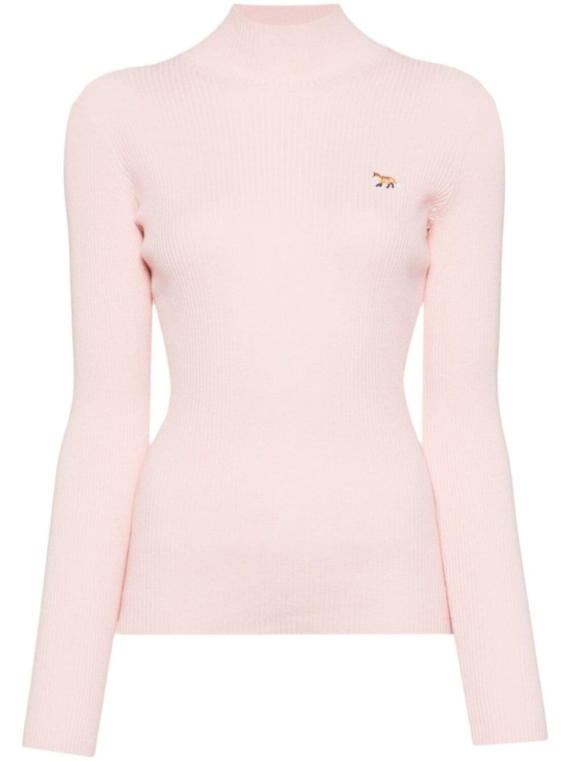 

Maison Kitsuné топ с вышитым логотипом, розовый