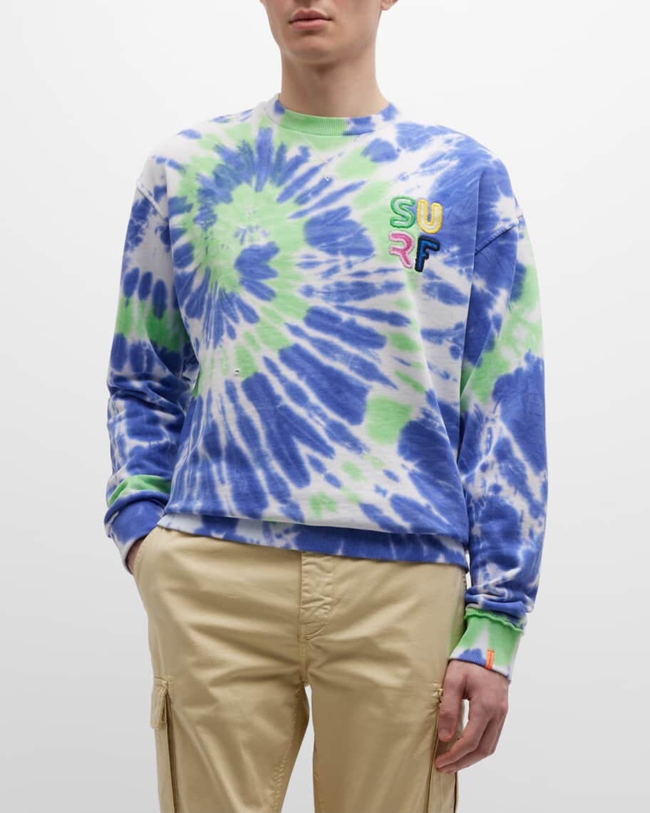 

Мужская толстовка с принтом Tie-Dye Surf Scotch & Soda, Серый