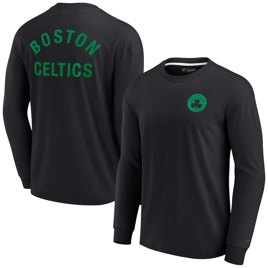 

Футболка с длинным рукавом Fanatics Signature Boston Celtics, черный