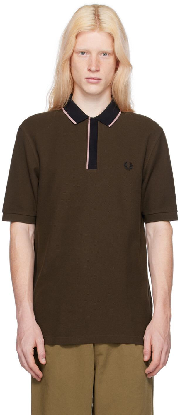 

Коричневая рубашка-поло "The Fred Perry" Fred Perry