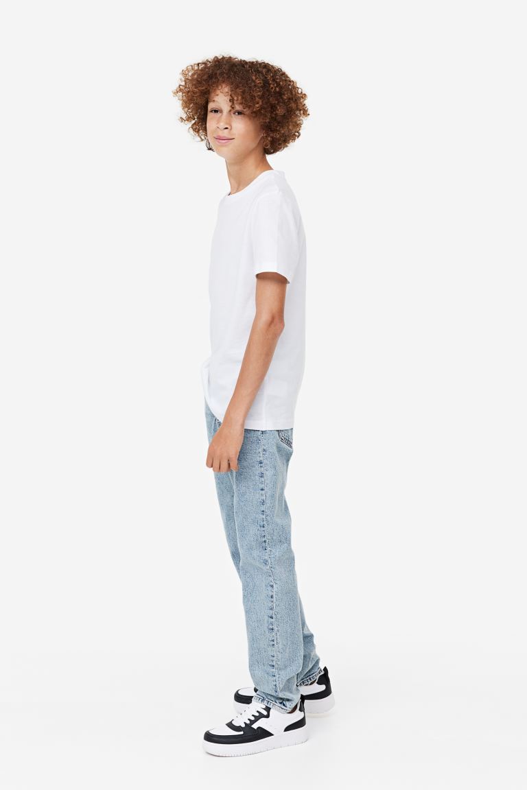 Комфортные эластичные джинсы узкого кроя H&M