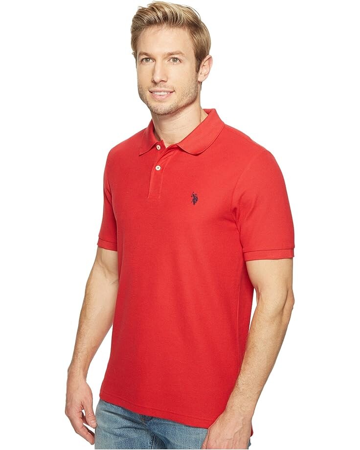 

Поло U.S. POLO ASSN. Ultimate Pique Polo Shirt, цвет Winning Red