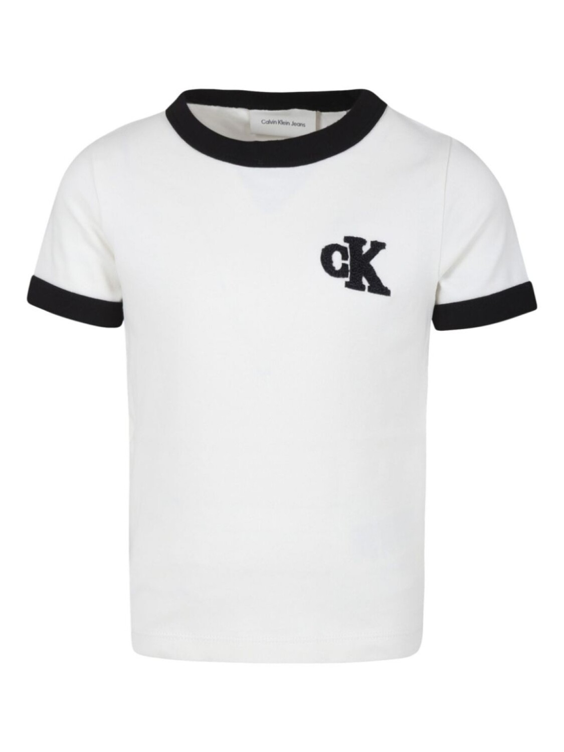 

Футболка с контрастной отделкой Calvin Klein Kids, белый