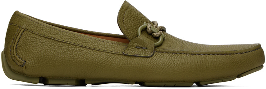 

Зеленые лоферы для водителей Ferragamo, Зеленый