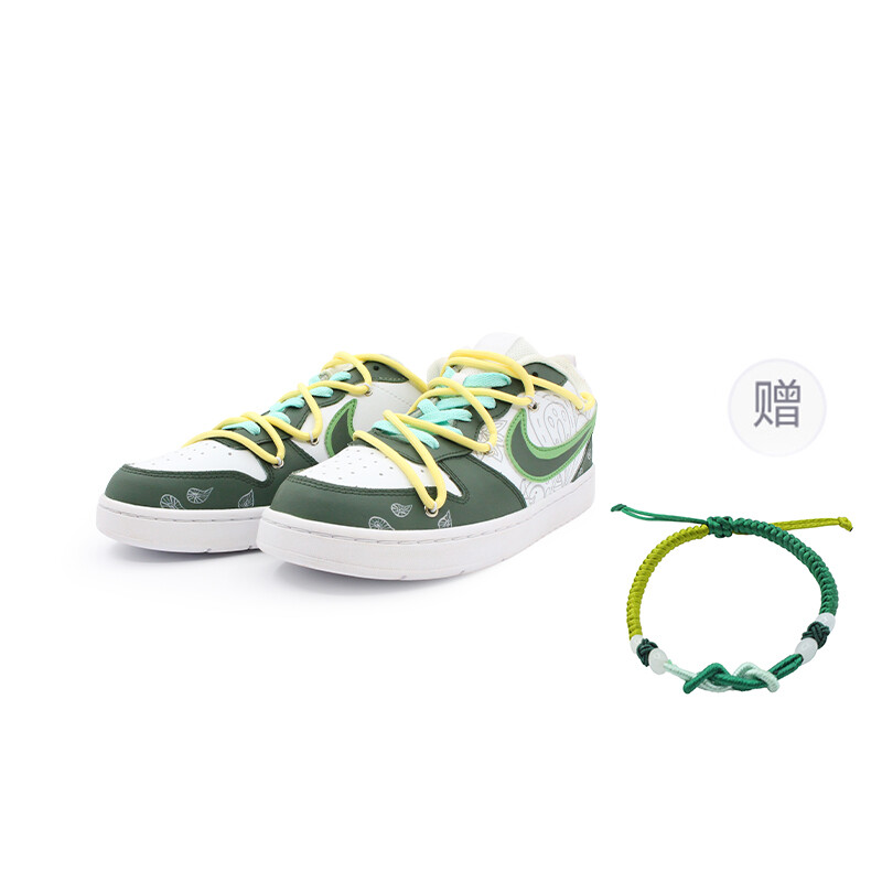 

Кроссовки Nike Court Borough Skateboarding Shoes Women's Low-top Green, зеленый