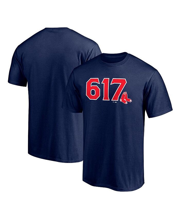 

Мужская темно-синяя футболка с логотипом Boston Red Sox Hometown 617 Fanatics, синий