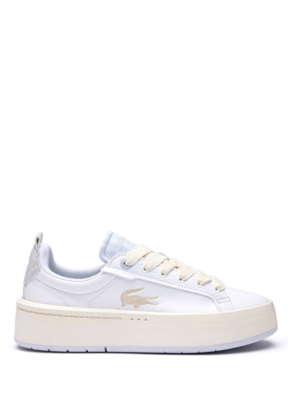 

Белые женские кроссовки sport carnaby на платформе Lacoste