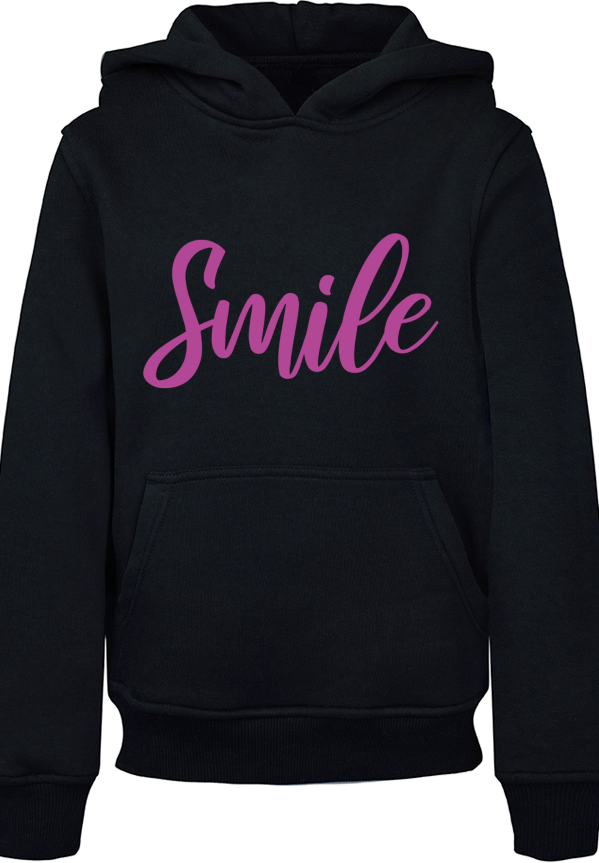 Пуловер F4NT4STIC Hoodie Pink Smile UNISEX HOODIE, черный