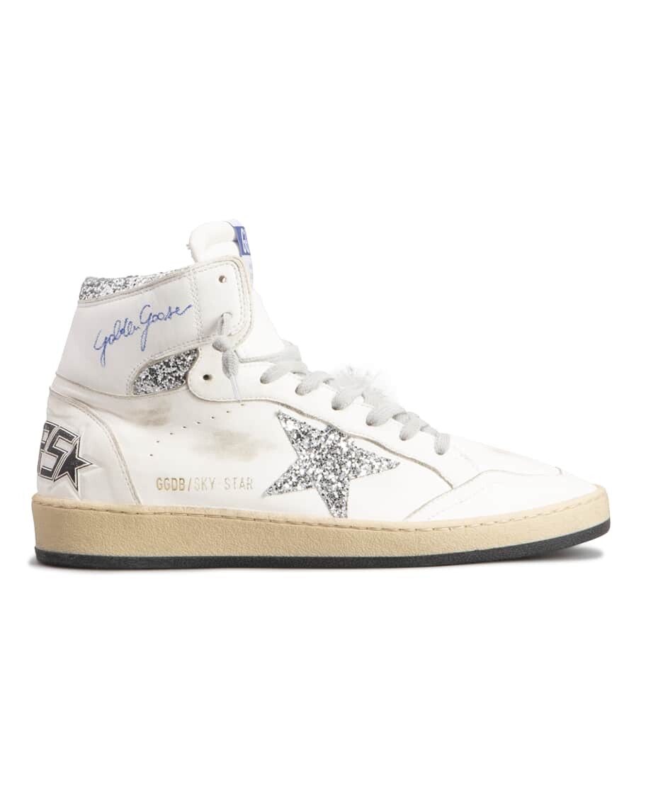 

Кожаные высокие кеды Sky Star Golden Goose