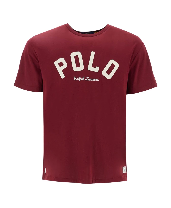 

Хлопковая футболка с вышитым логотипом Polo Ralph Lauren, красный
