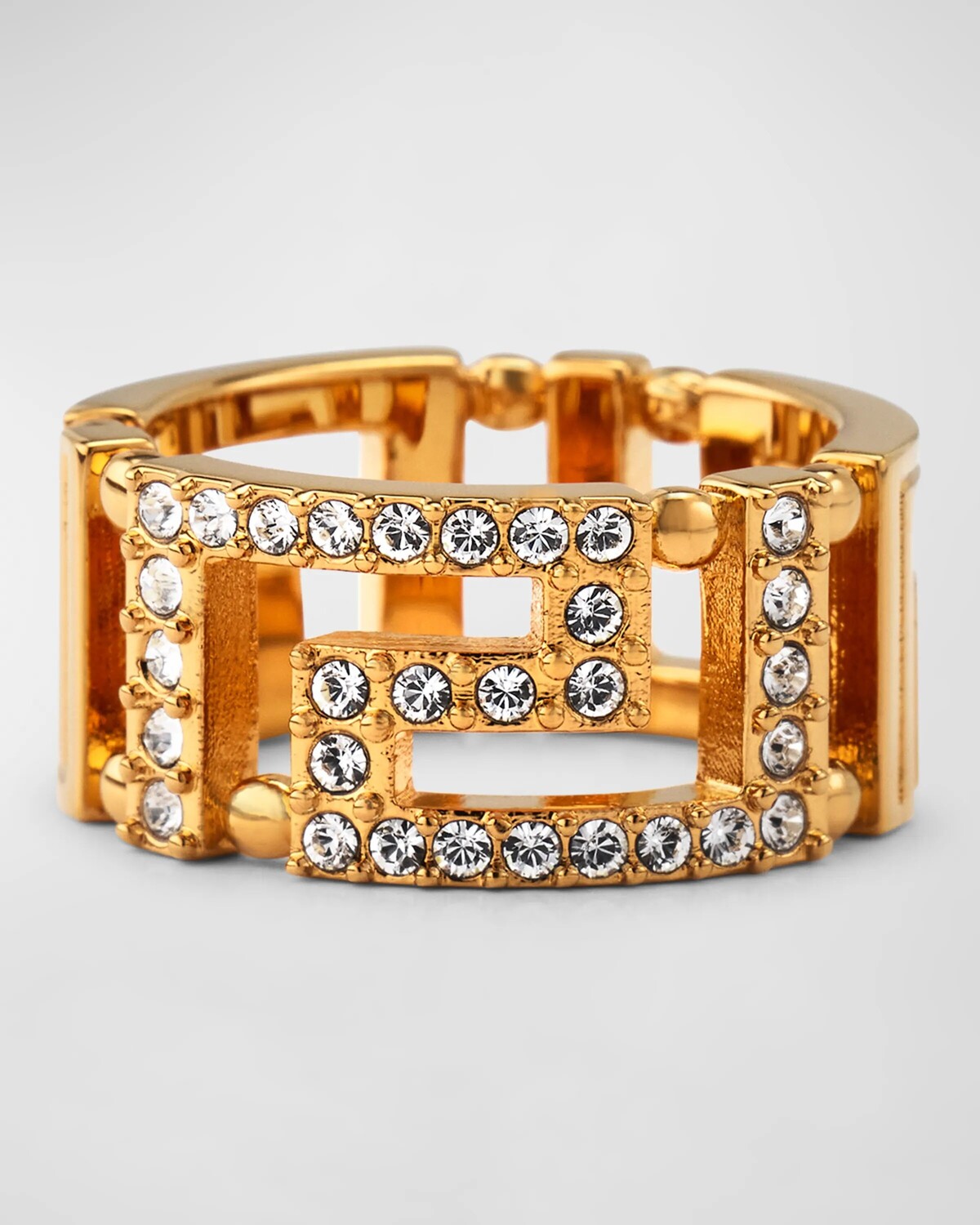 

Кольцо La Greca с кристаллами, цвет Versace Gold-Crystal