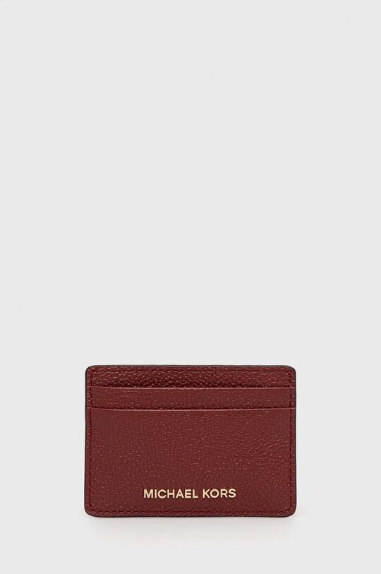 

Кожаная визитница 34F9GF6D0L MICHAEL Michael Kors, бордовый