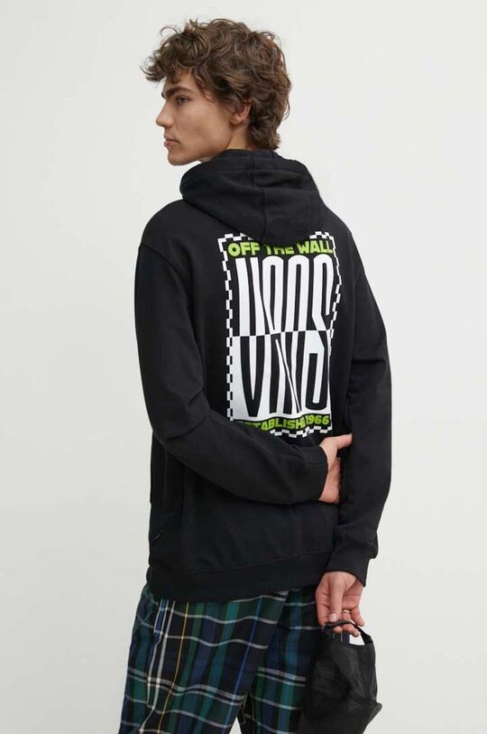 

Хлопковая толстовка Vans, черный