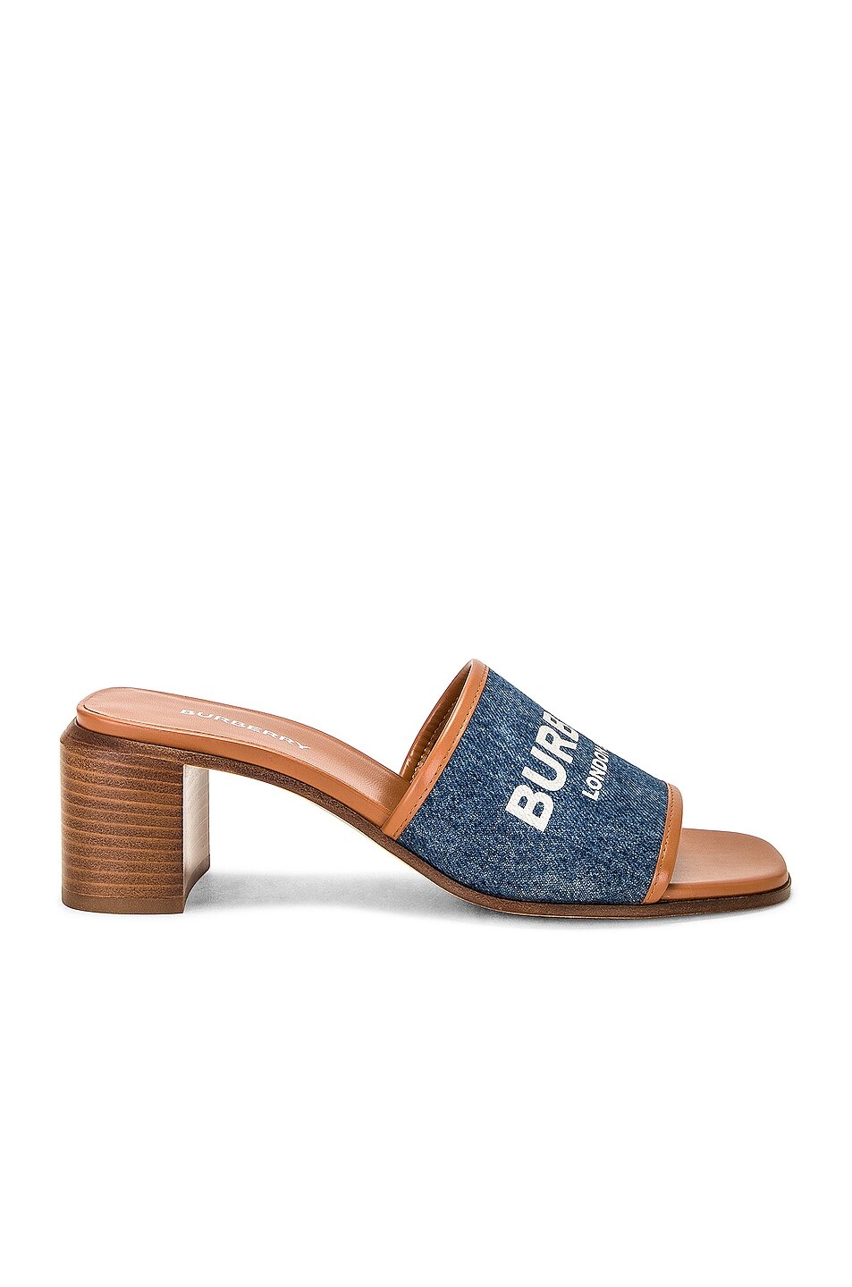 

Мюли Burberry Wilma Sandal, цвет Tan & Denim