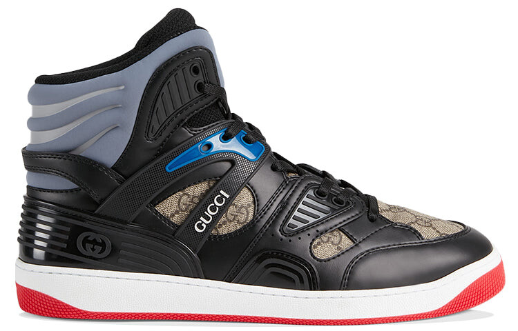 

Кроссовки GUCCI Basket High-Top баскетбольные, черный / белый / красный (дубль)