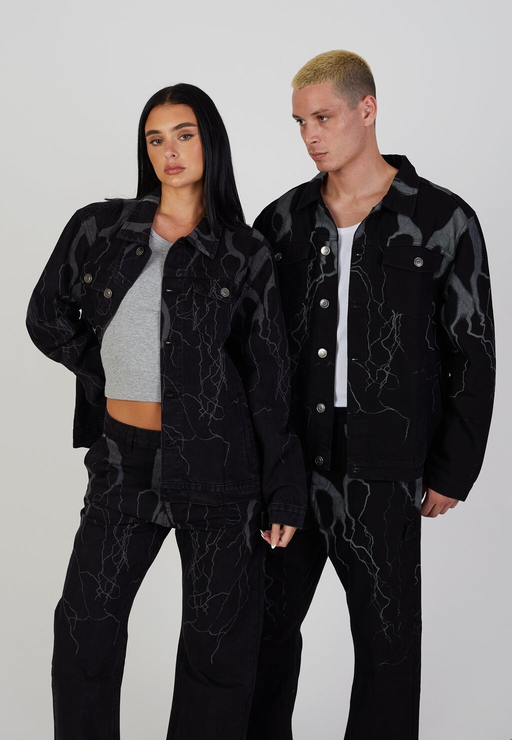 

Джинсовая куртка THUNDER JACKET UNISEX LEGACY STUDIOS, светло-черный