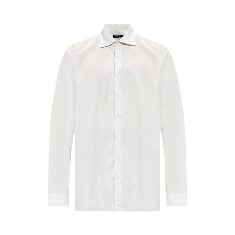 Рубашка Raf Simons x Philippe Vandenberg Big Fit With Grand Amour Print 'Pearl', белый