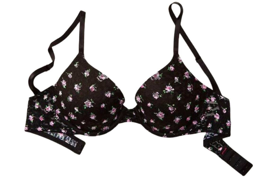 

Женский бюстгальтер Victoria's Secret, цвет Black floral print