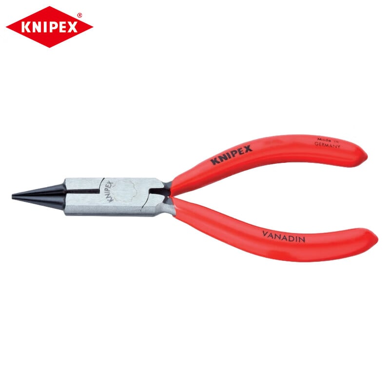 Круглогубцы KNIPEX с режущим портом, 130 мм, хромированные, плоскогубцы ручной работы, зажимные клещи для обработки ювелирных изделий 19 03 130