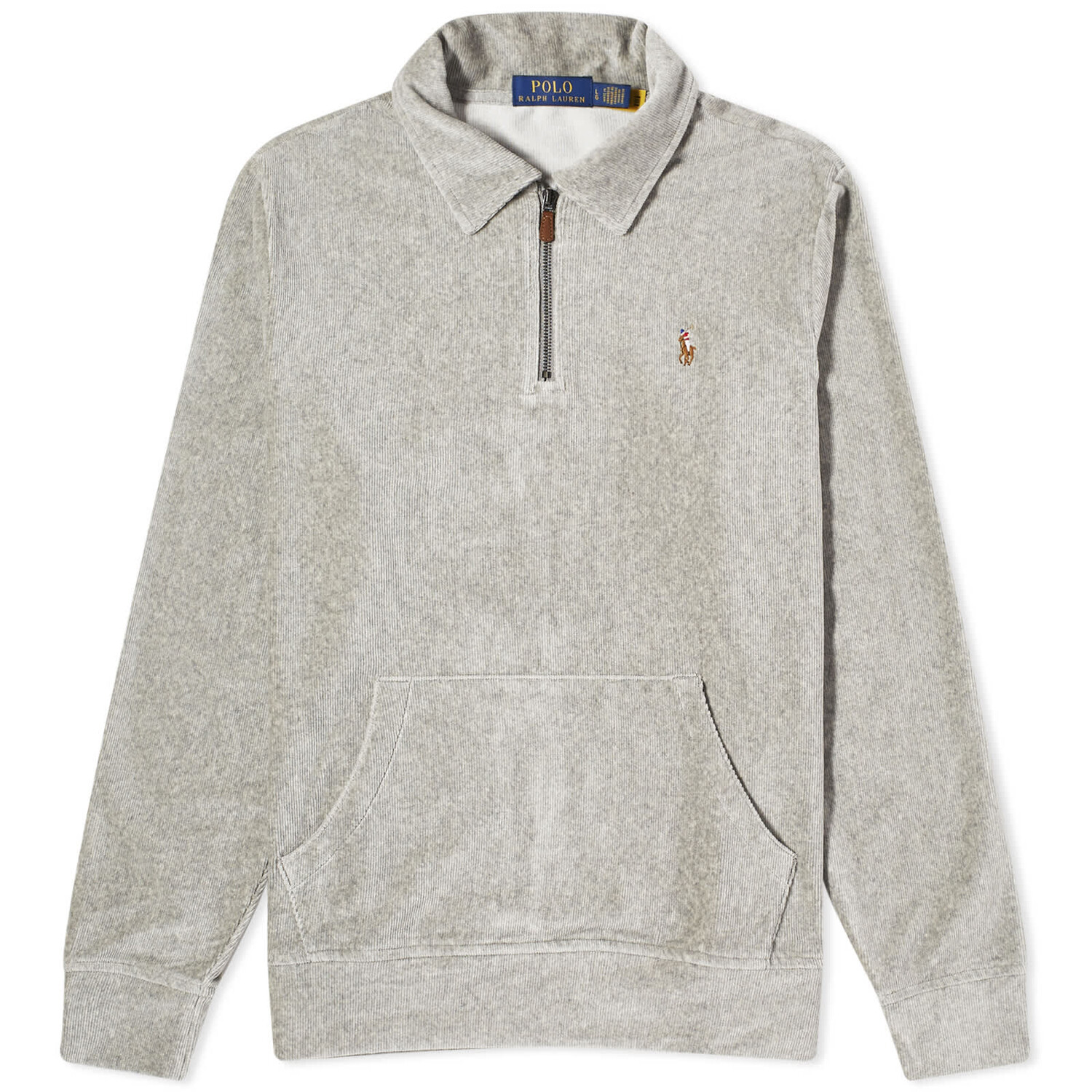 

Свитер Polo Ralph Lauren Corduroy Quarter Zip, цвет Andover Heather