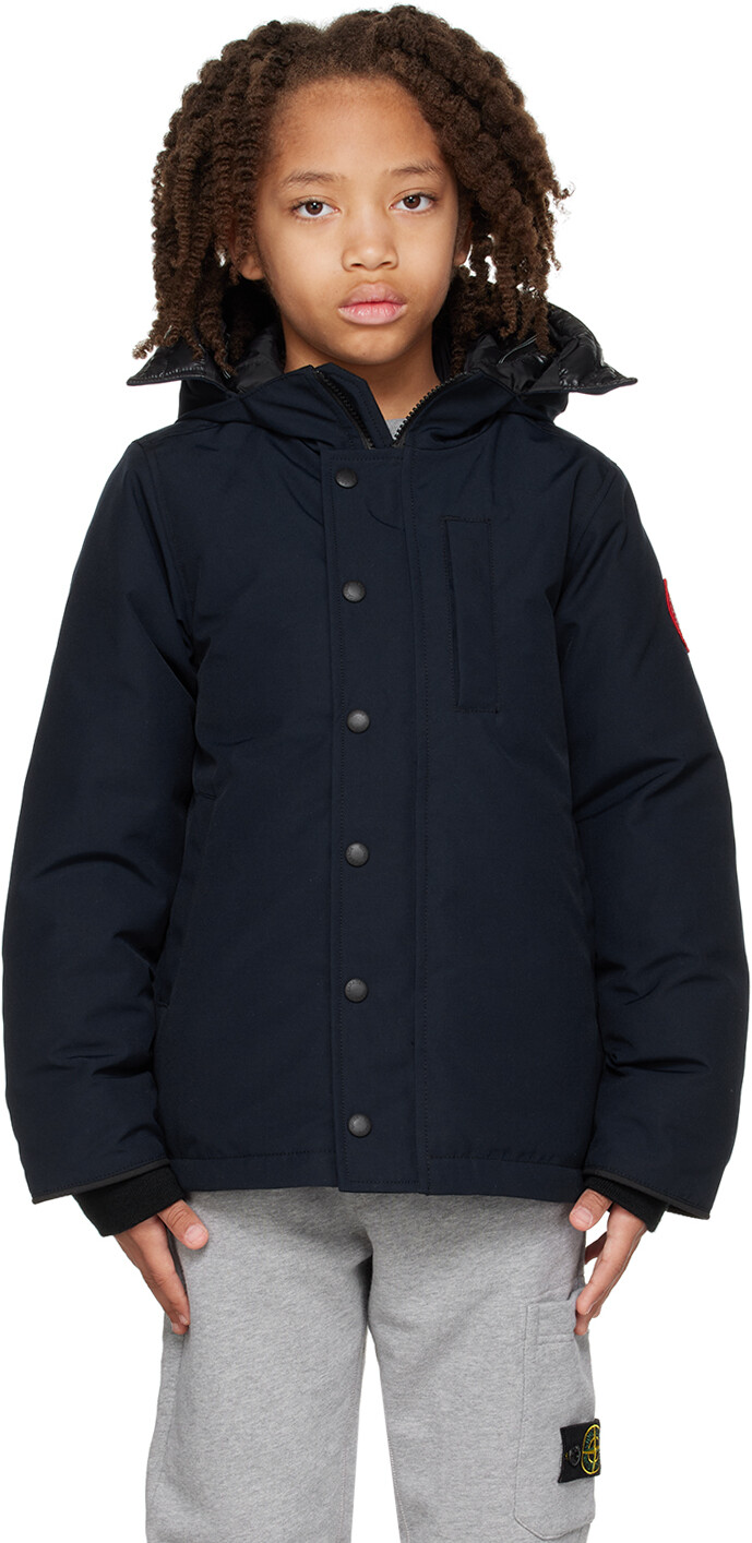 

Детский темно-синий пуховик Logan Canada Goose Kids