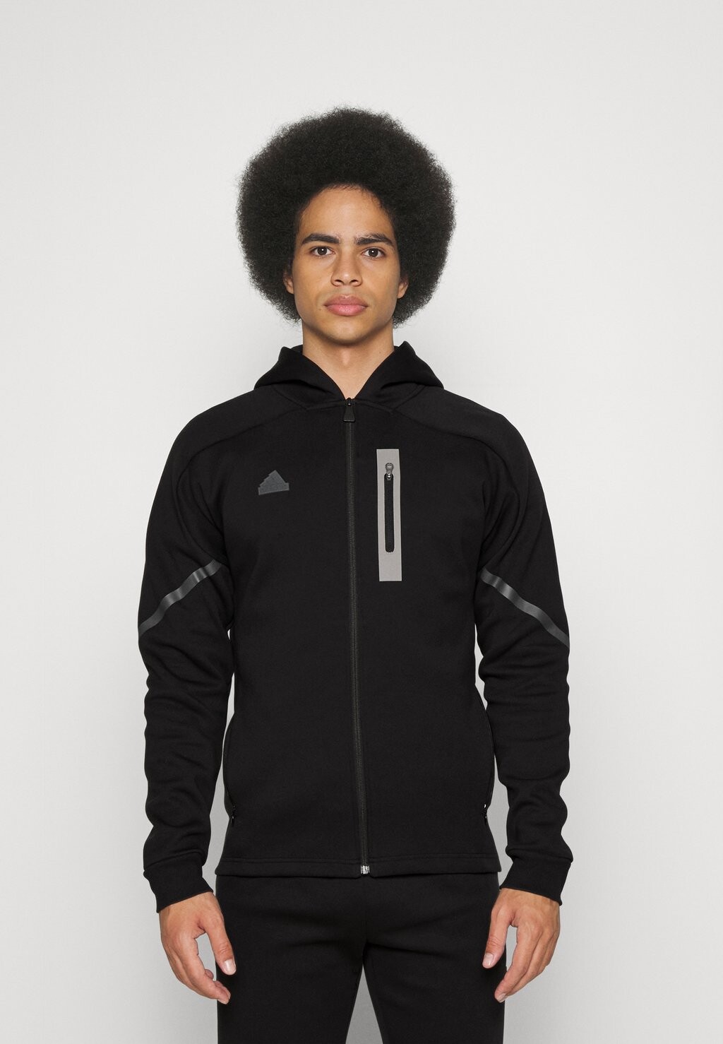 

Толстовка на молнии Adidas, черный