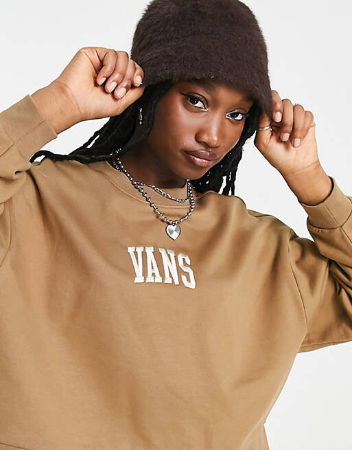 

Коричневый свитшот Vans Varsity эксклюзивно на ASOS