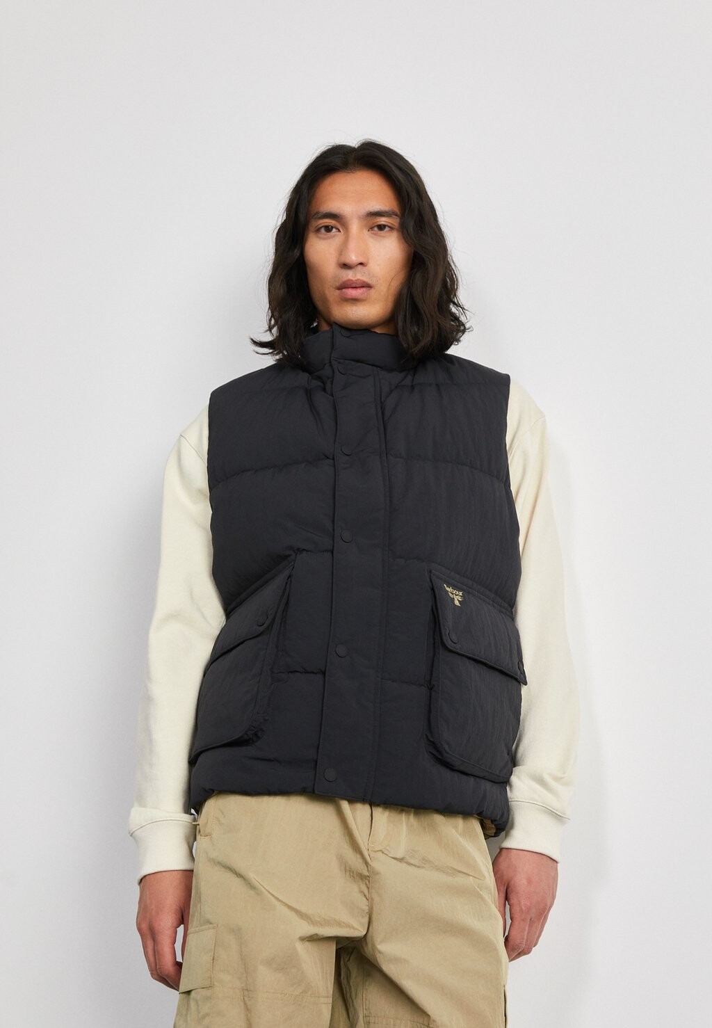 

Без рукавов ЖИЛЕТ GLACIAL Barbour, черный