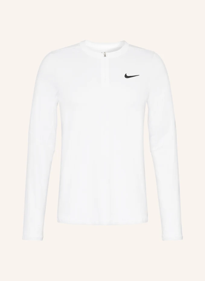 Длинный рукав court dri-fit advantage из сетки Nike, черный