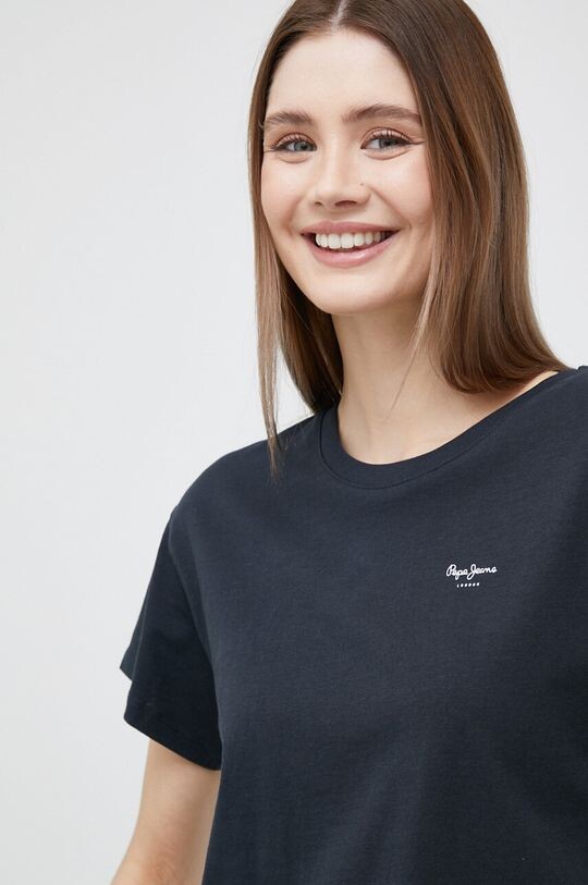 

Хлопковая футболка Wimani Pepe Jeans, черный