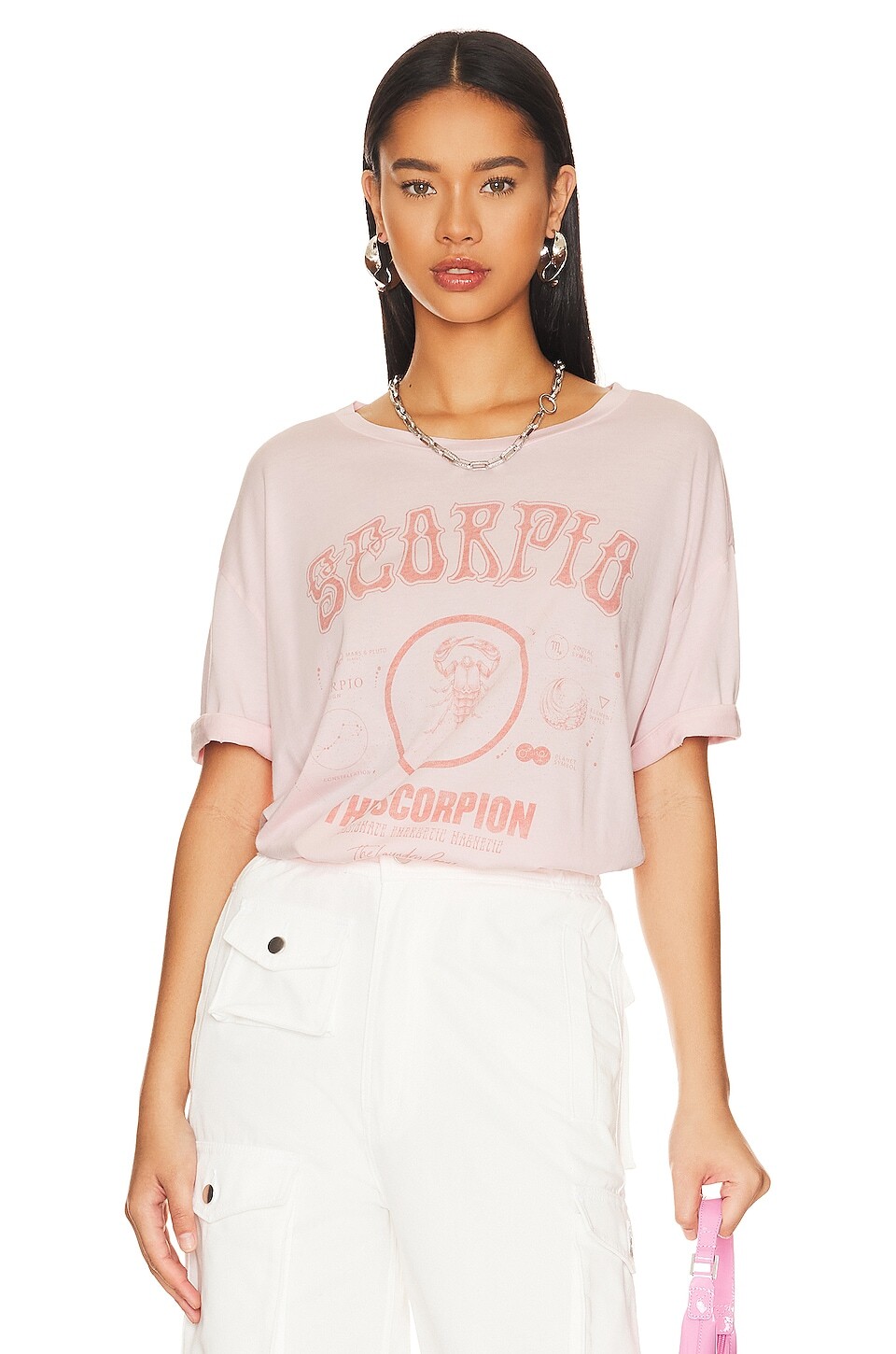 

Футболка The Laundry Room Vintage Scorpio Oversize, цвет Blush