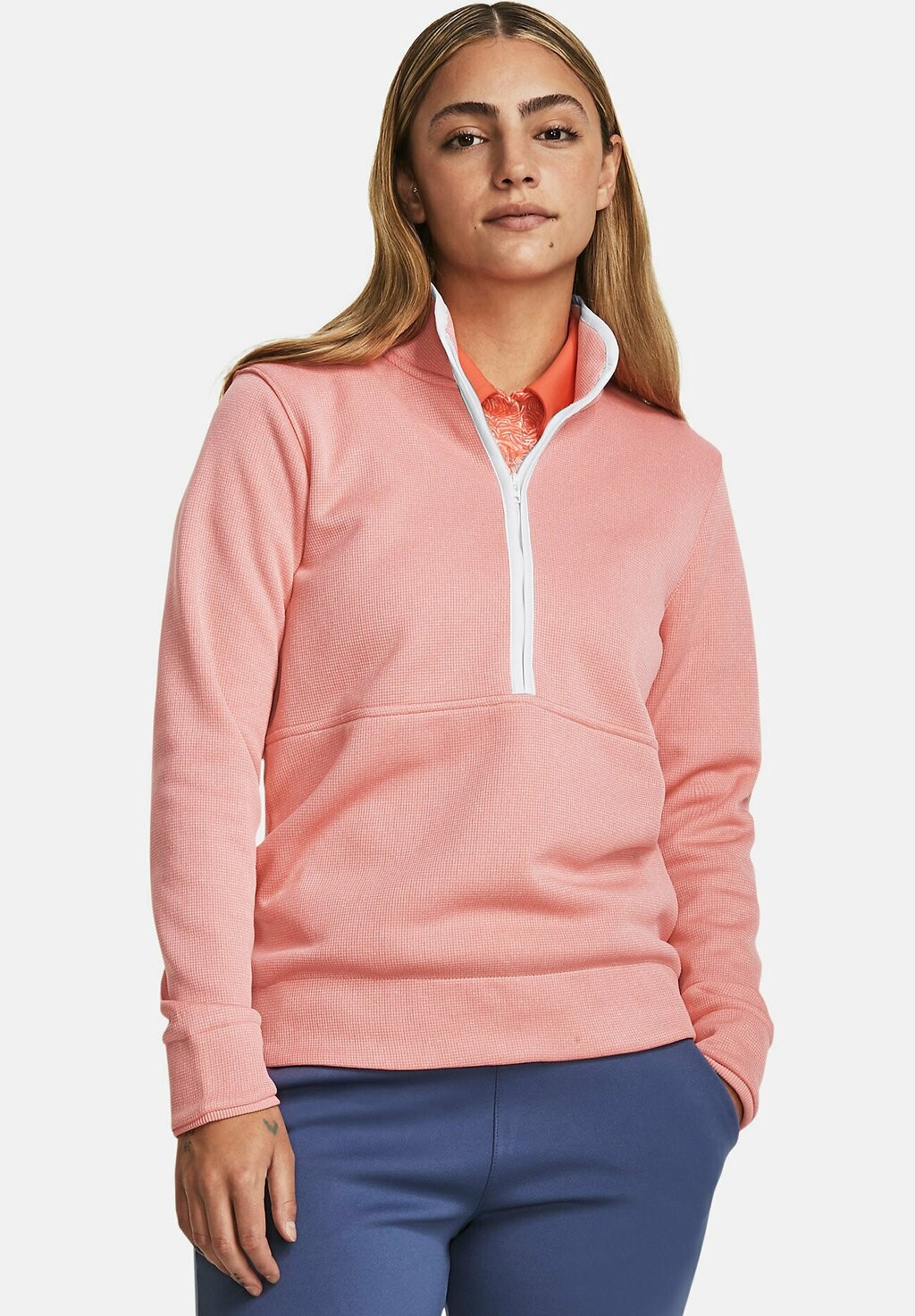 

Толстовка флисовая UA STORM HZ Under Armour, розовый шипучий